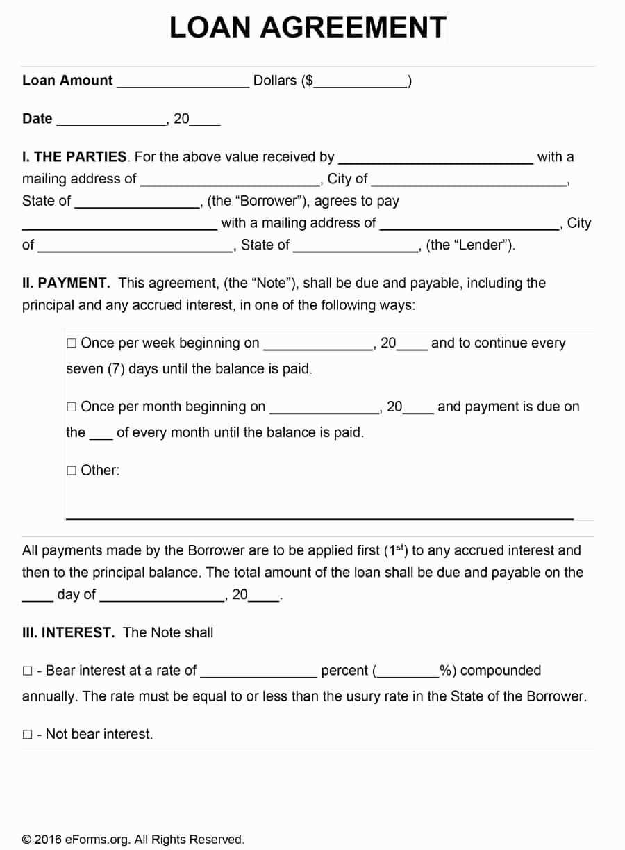 personal loan letter template