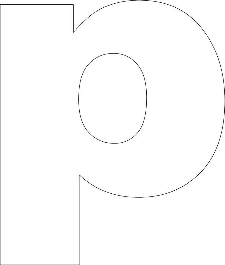 letter p template free printable