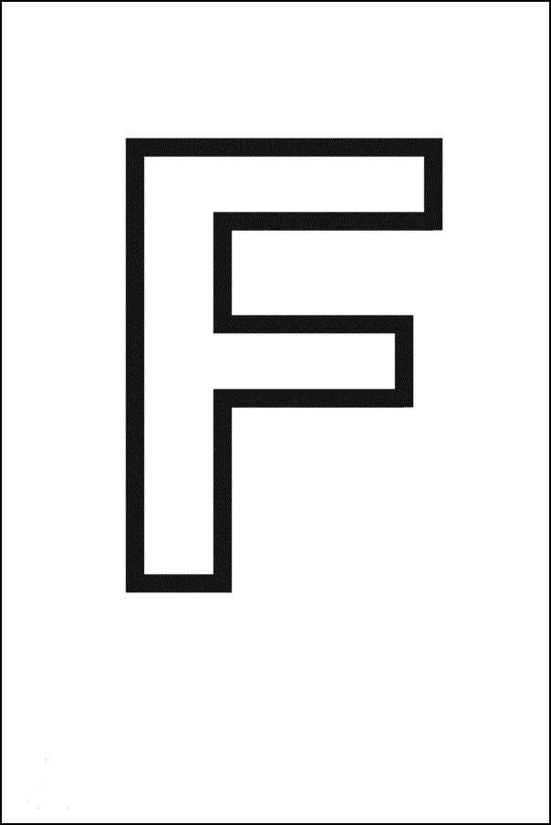 letter f template