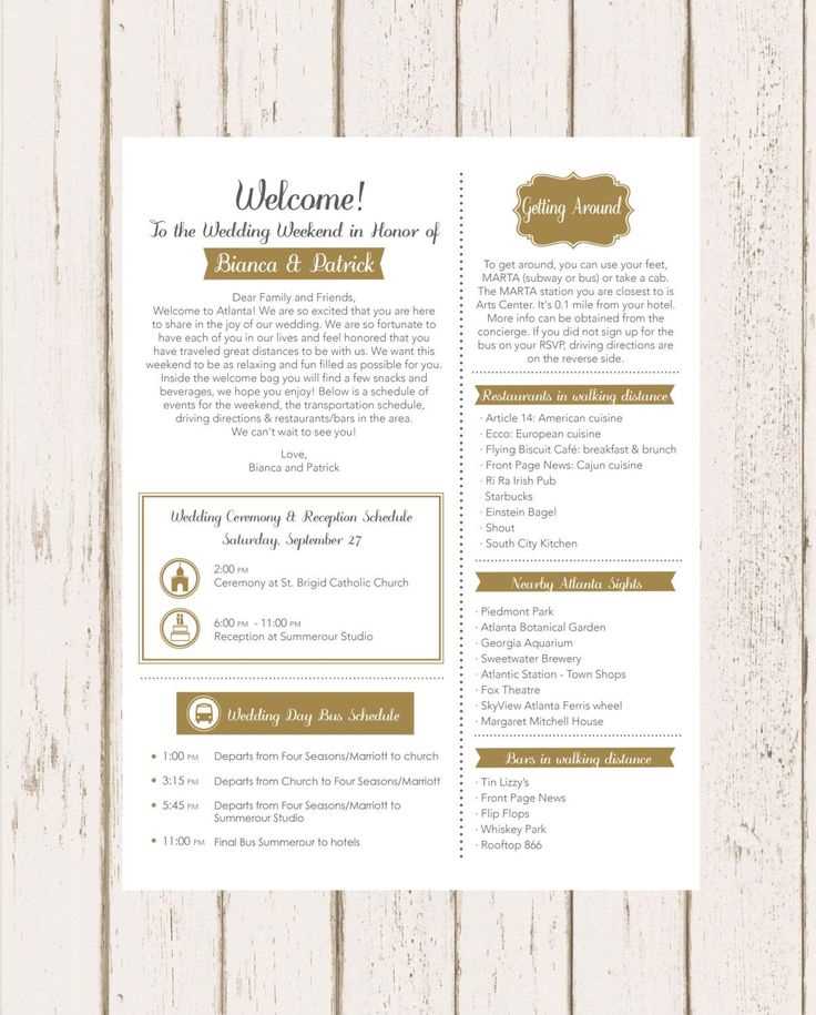 destination wedding welcome letter template