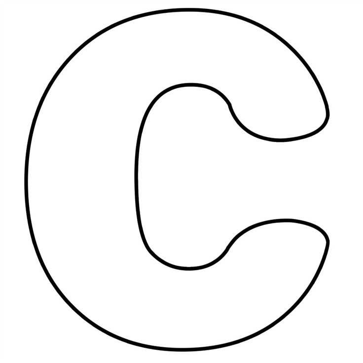 printable letter c template