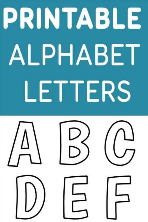 free alphabet letter templates printable