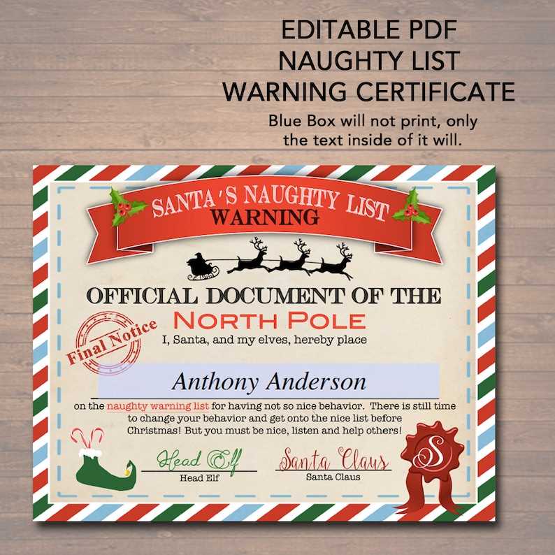 free naughty letter from santa template