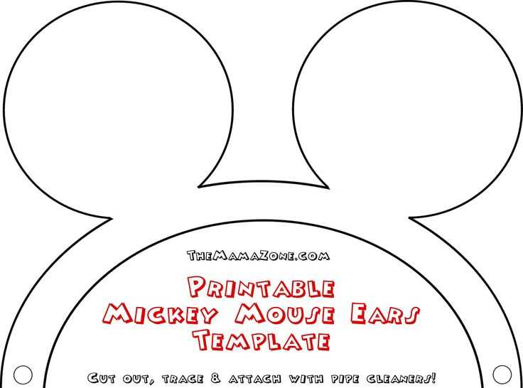 mickey mouse letter template printable