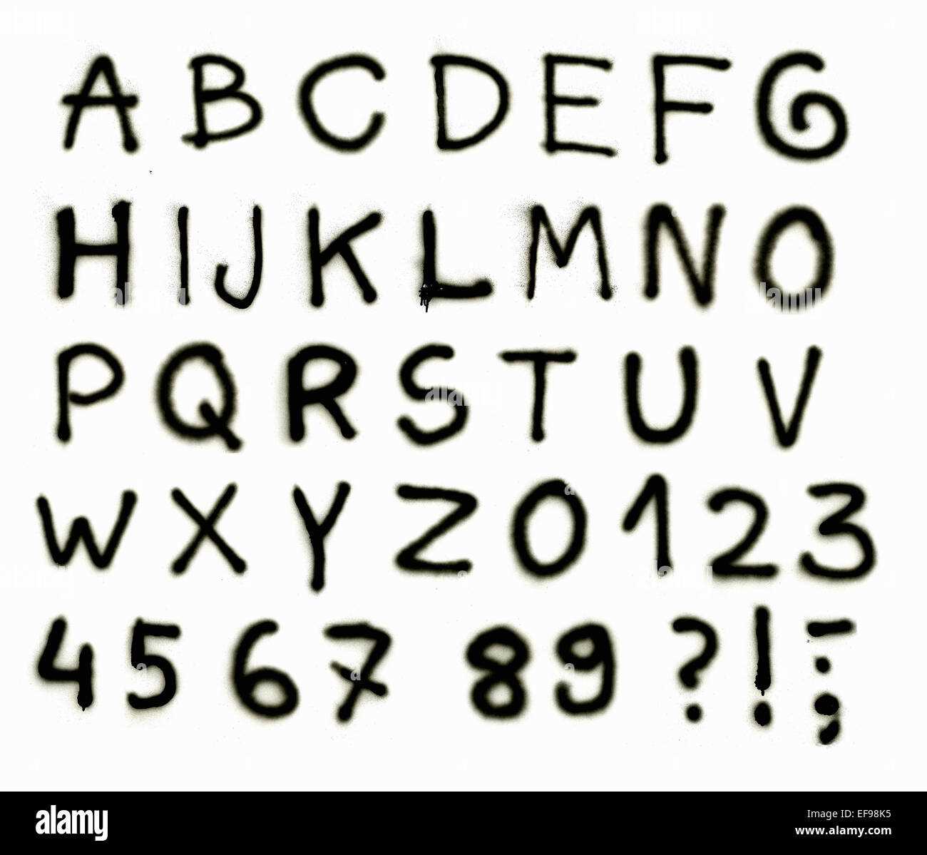letter template for spray paint