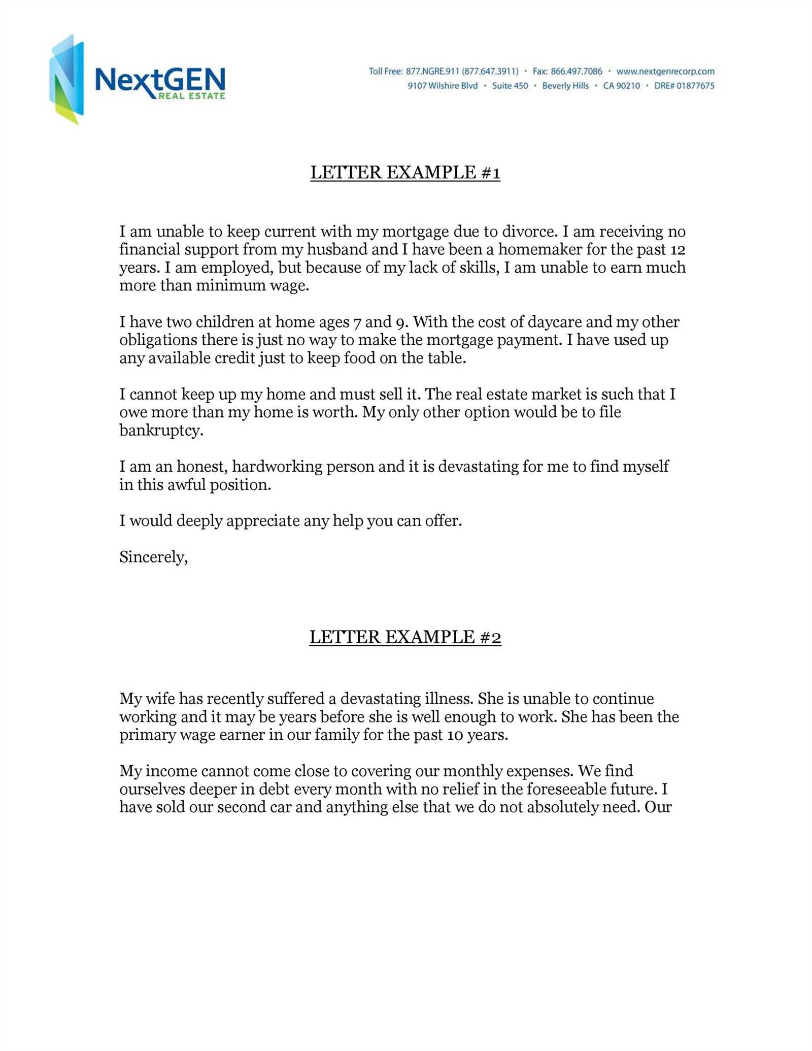 letter of credit explanation template