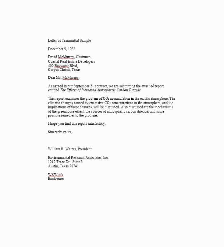 letter of transmittal template