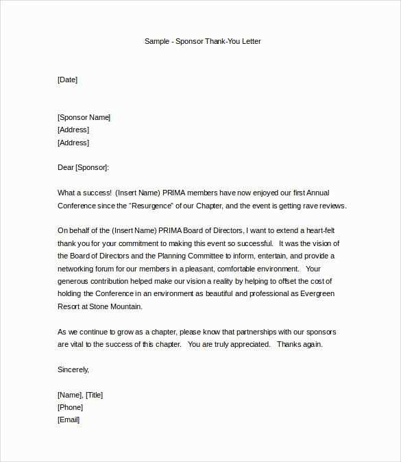 thank you letter for grant award template