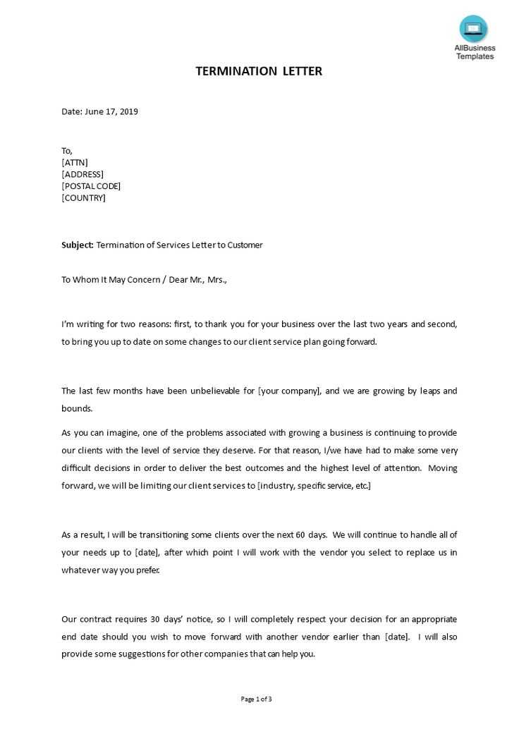 business closing letter to customers templates