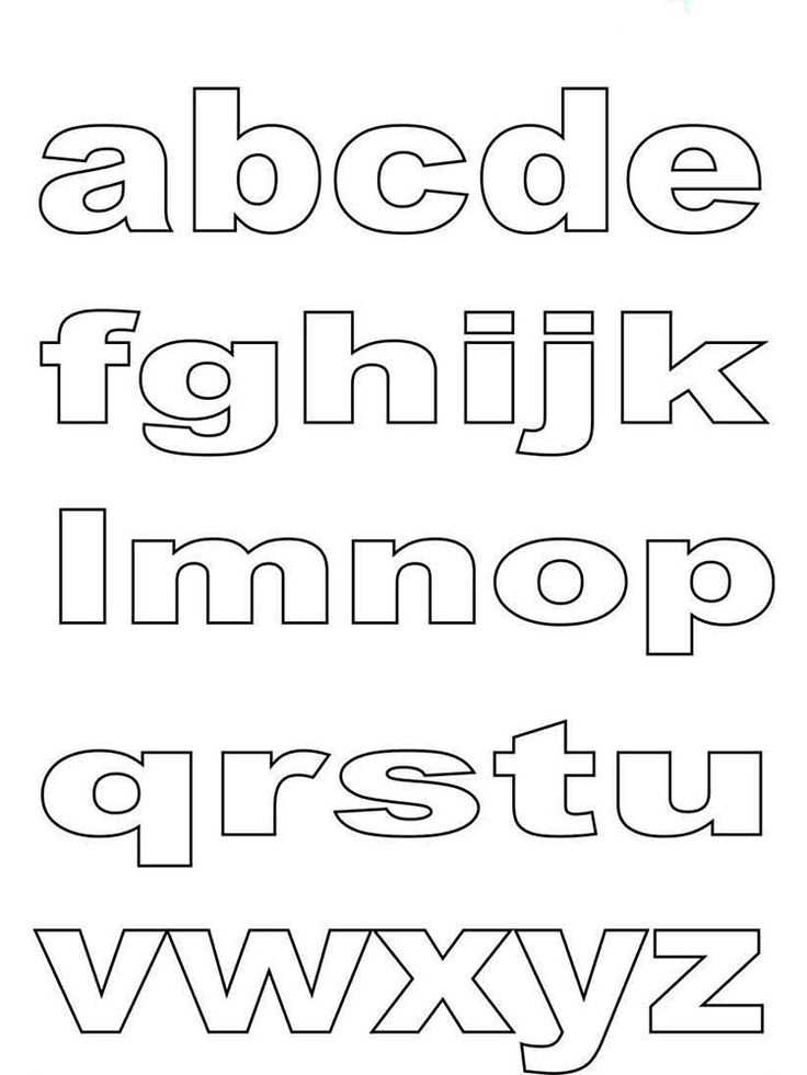alphabet letter templates