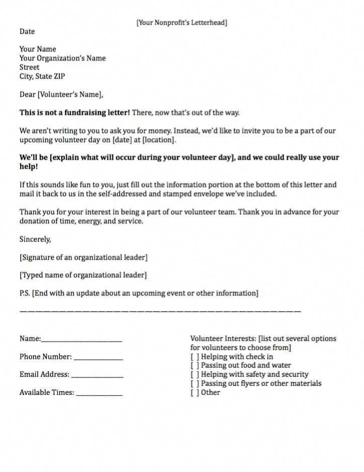 volunteer welcome letter template