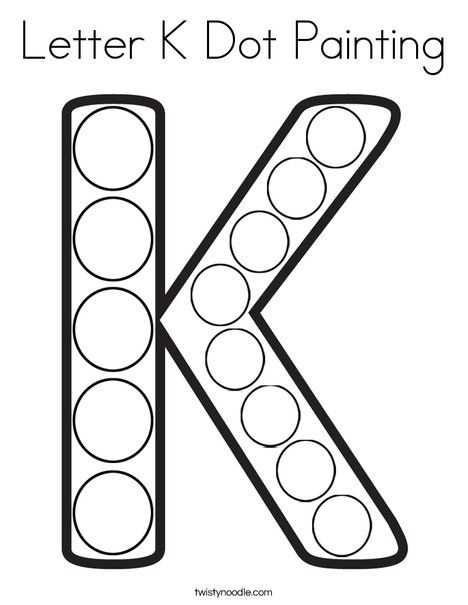 letter k cake template