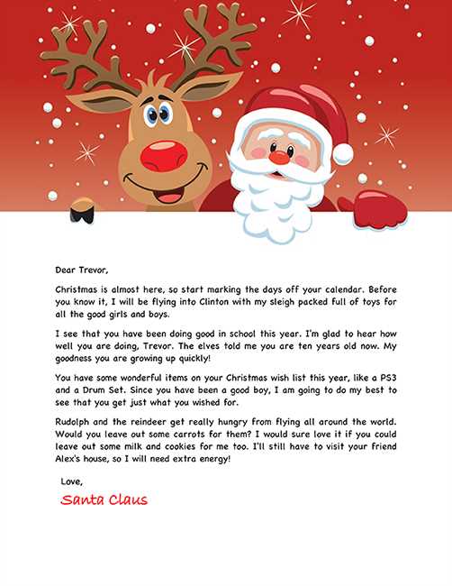 christmas eve box letter from santa template