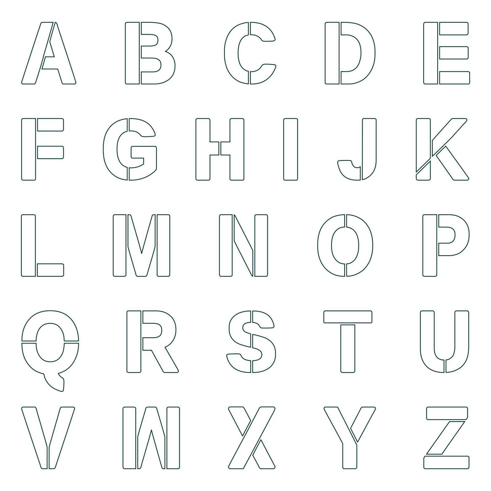 free printable 6 inch letter templates