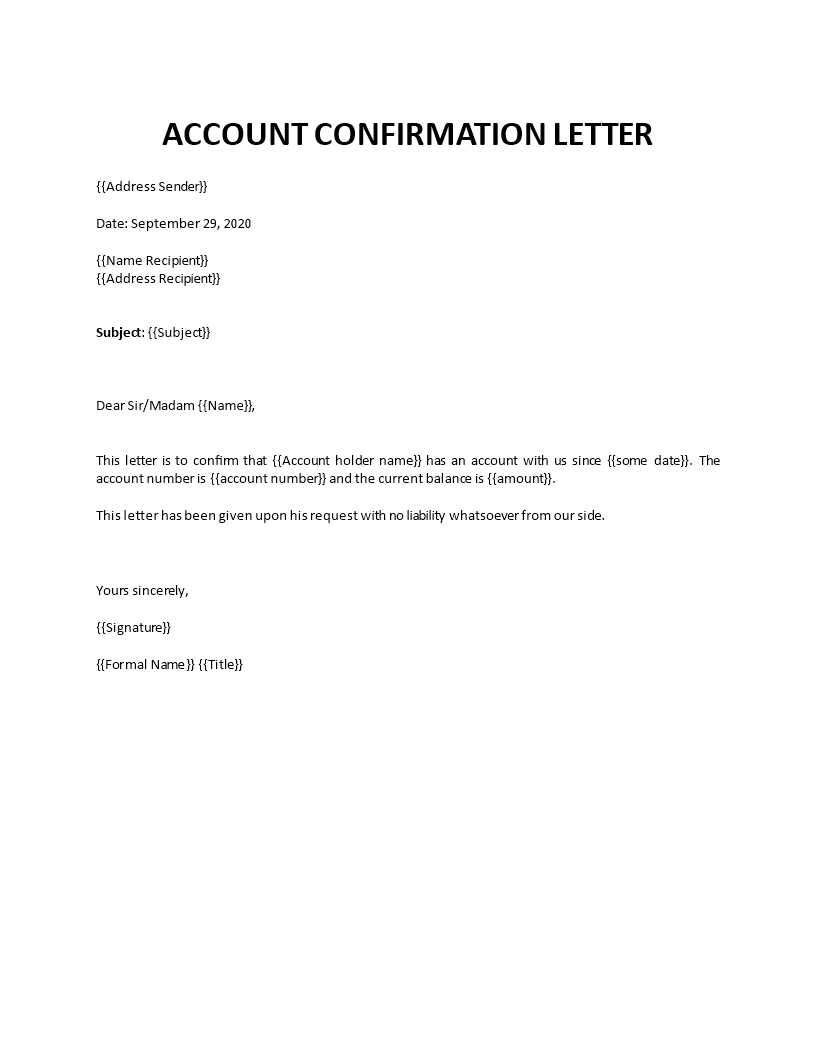 letter confirming identity template