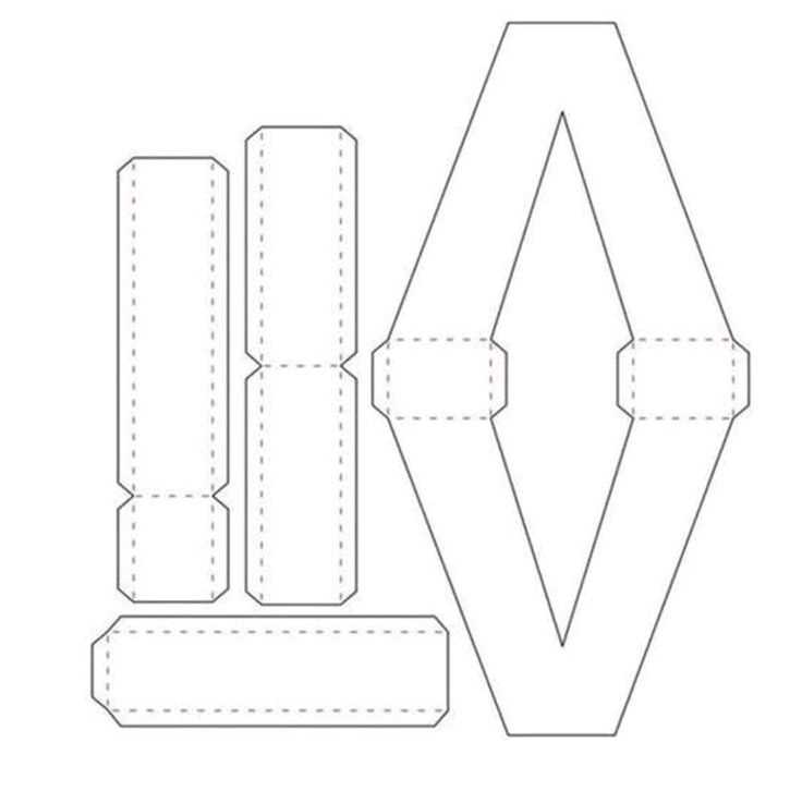 3d paper letter template