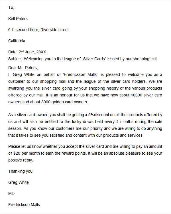 welcome letter to new client template