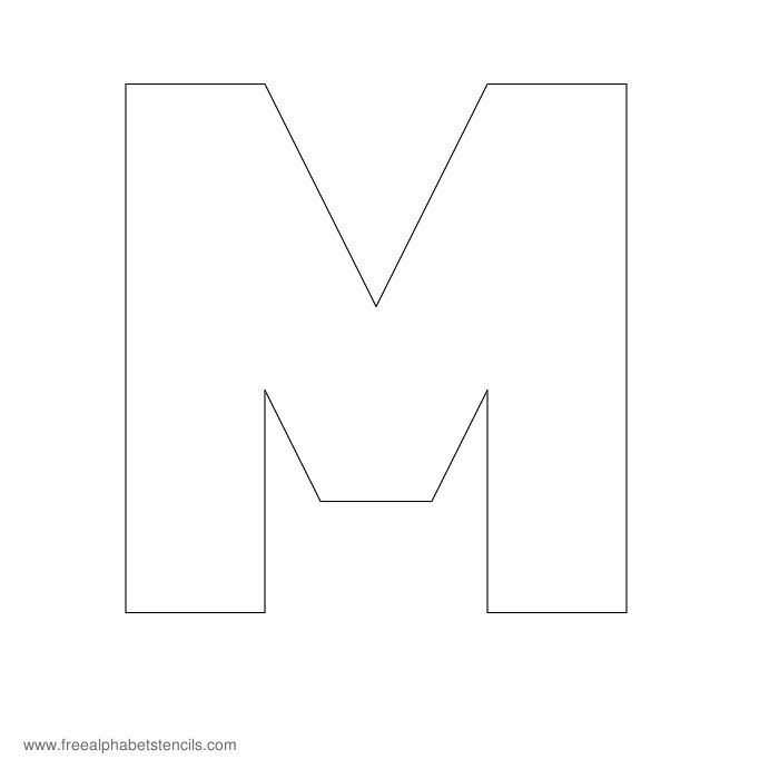 letter m template