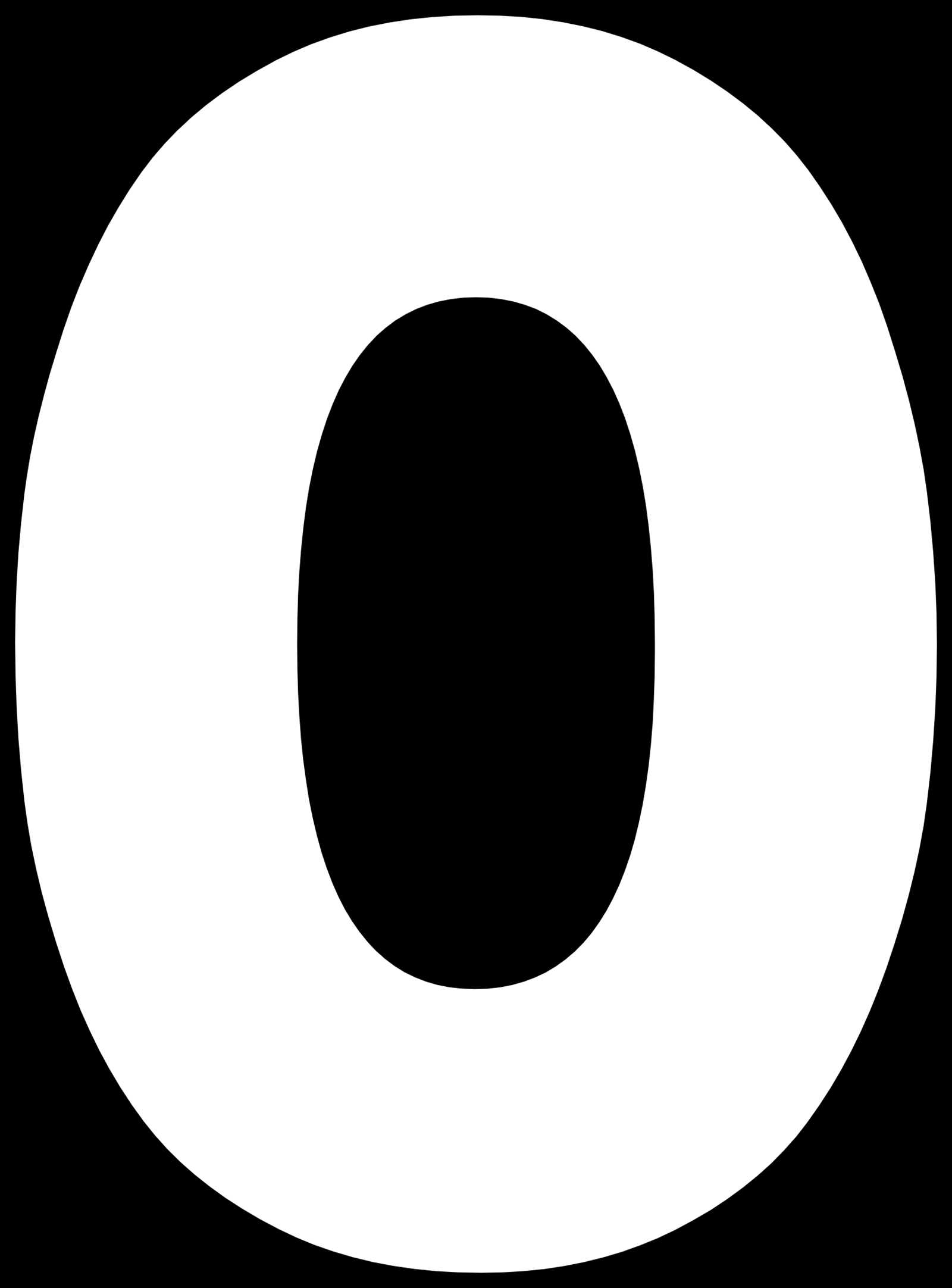 large letter o template