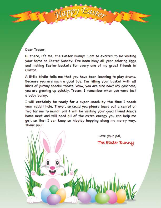 easter letter template