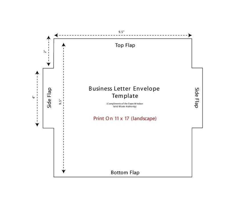 window envelope letter template word