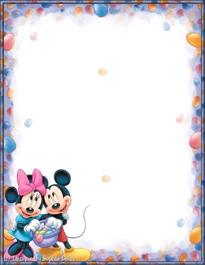 mickey letter template