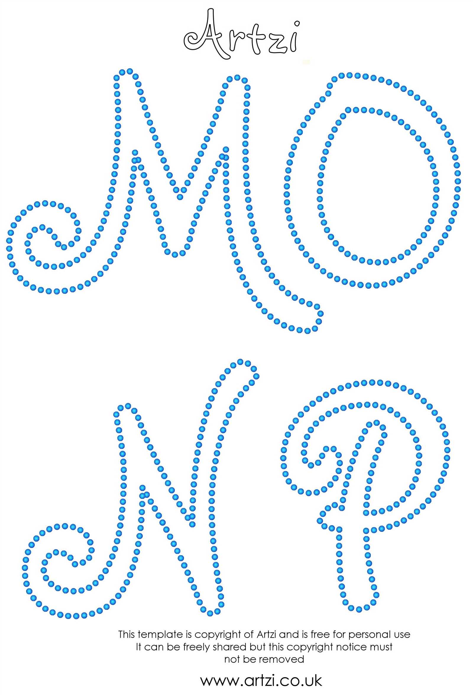 letter m string art template