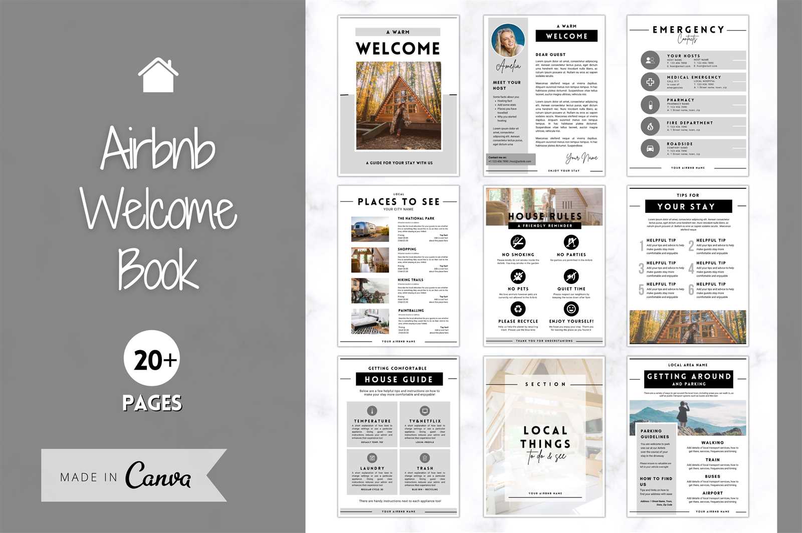 printable airbnb welcome letter template