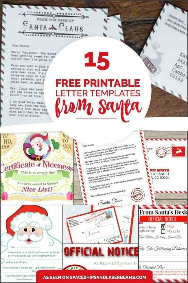 free printable santa cam letter printable template