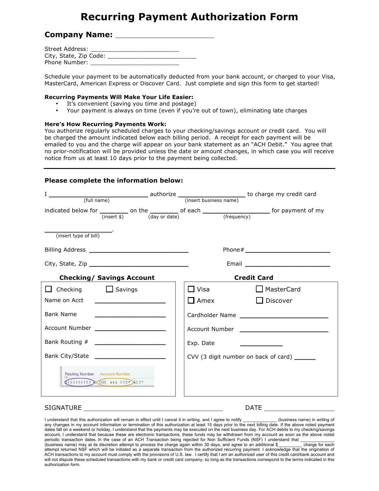 ach payment letter template