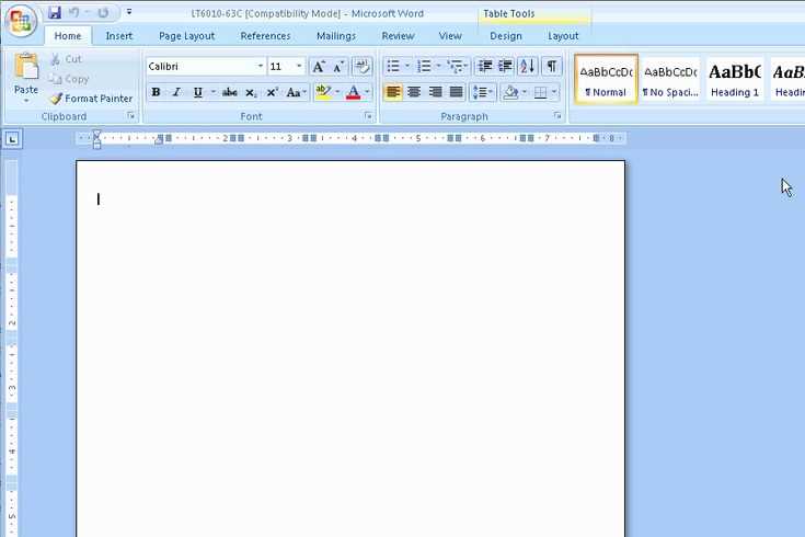 microsoft word 2010 letter template