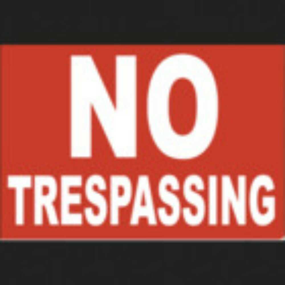 no trespassing letter template