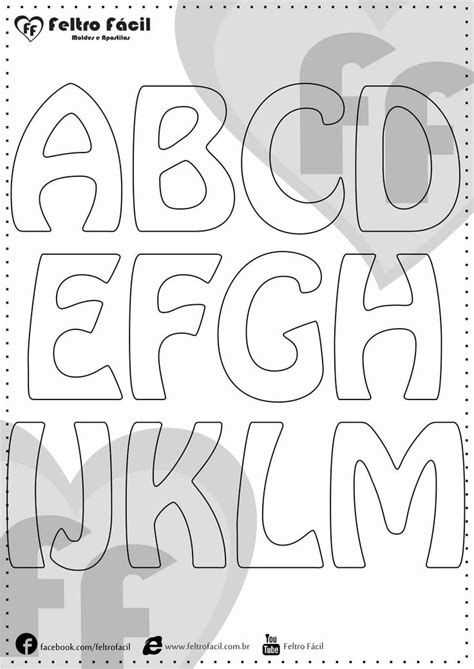 cut out applique letter templates free