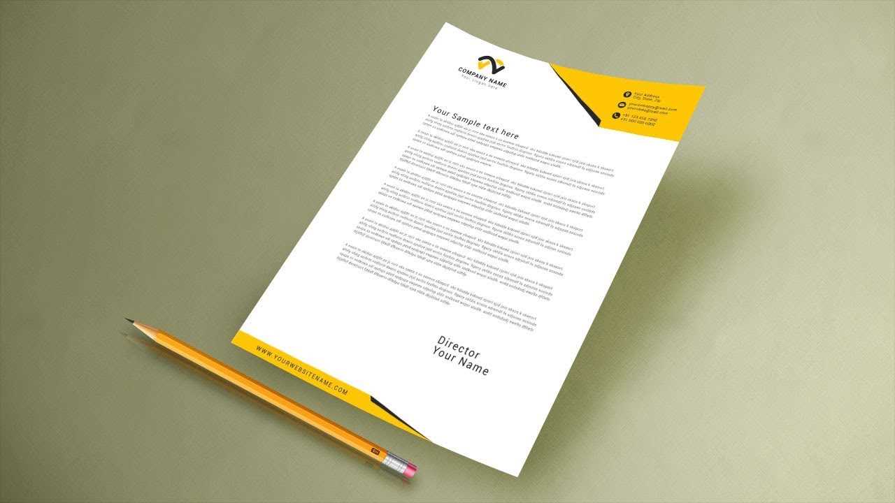 letter paper design template