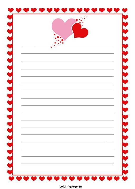 love letter template