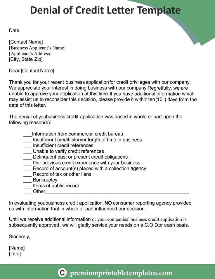 loan denial letter template