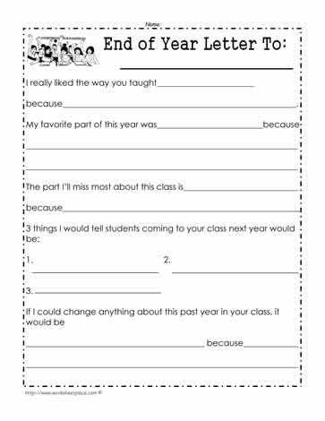 year end letter template