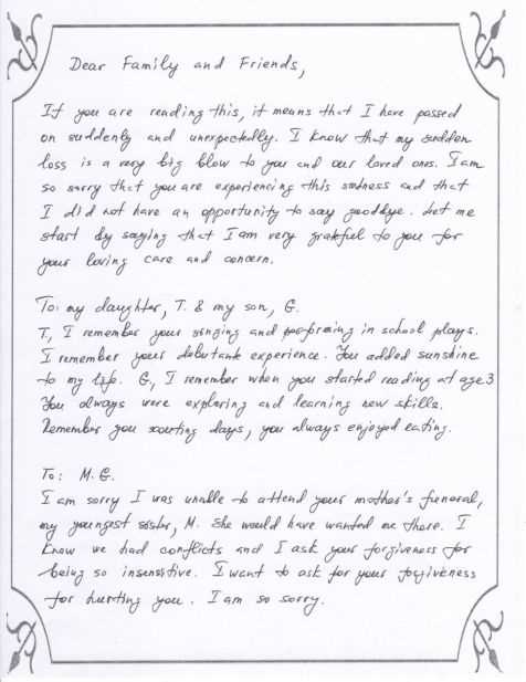 coming out letter to family template