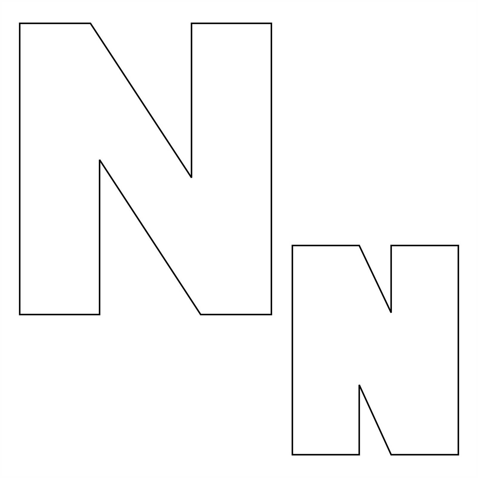 letter cutout templates