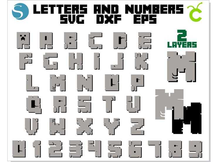 minecraft letter template