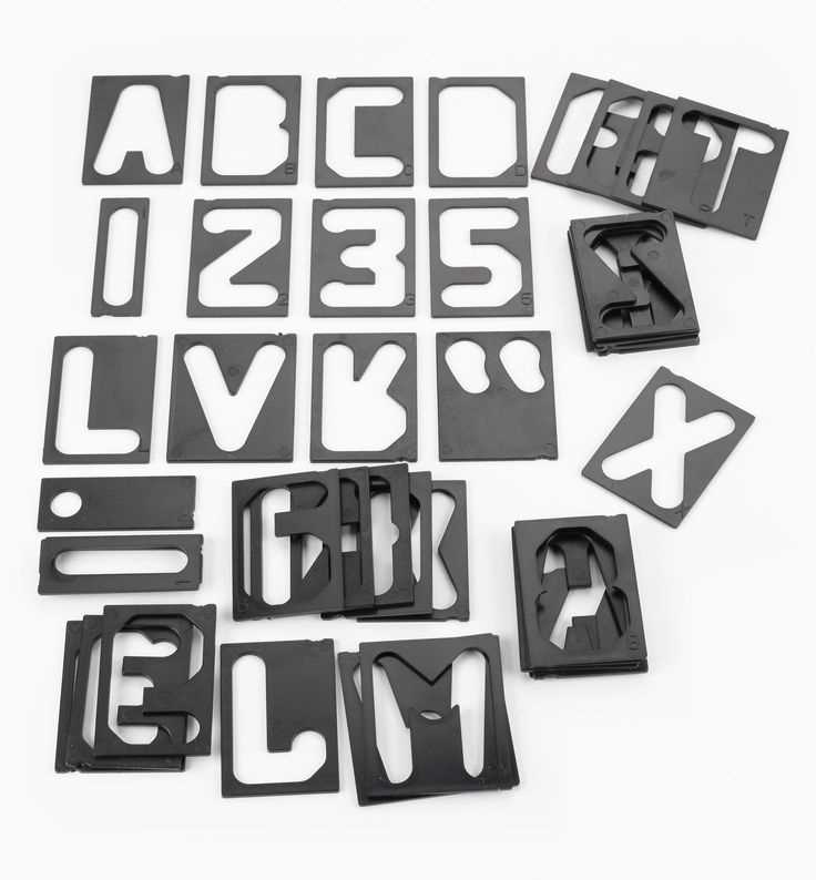 1 inch router letter templates