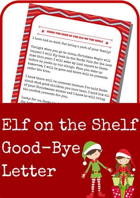 elf on a shelf template letter