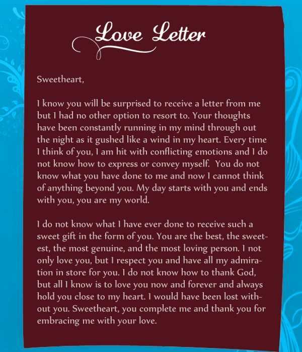 romantic love letter templates