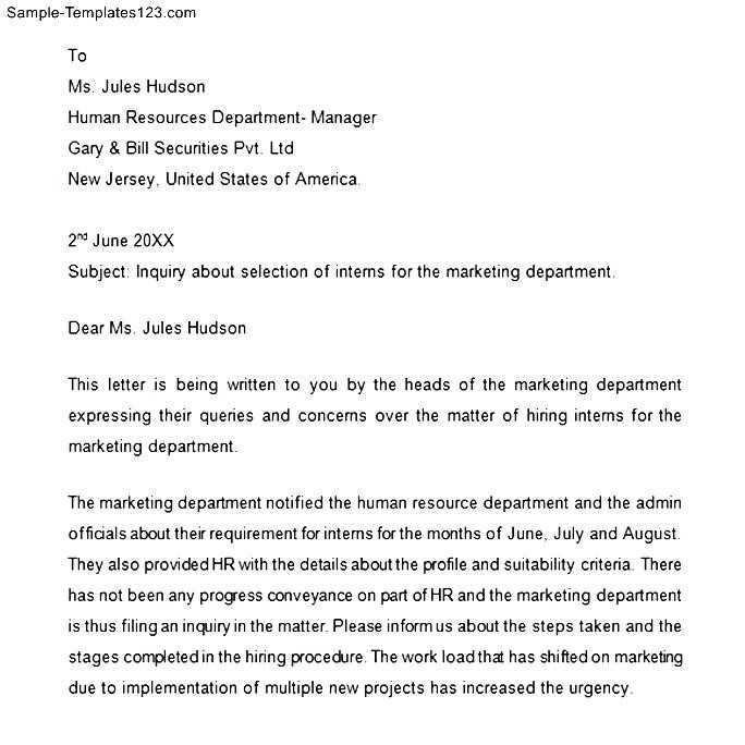 franchise inquiry letter template