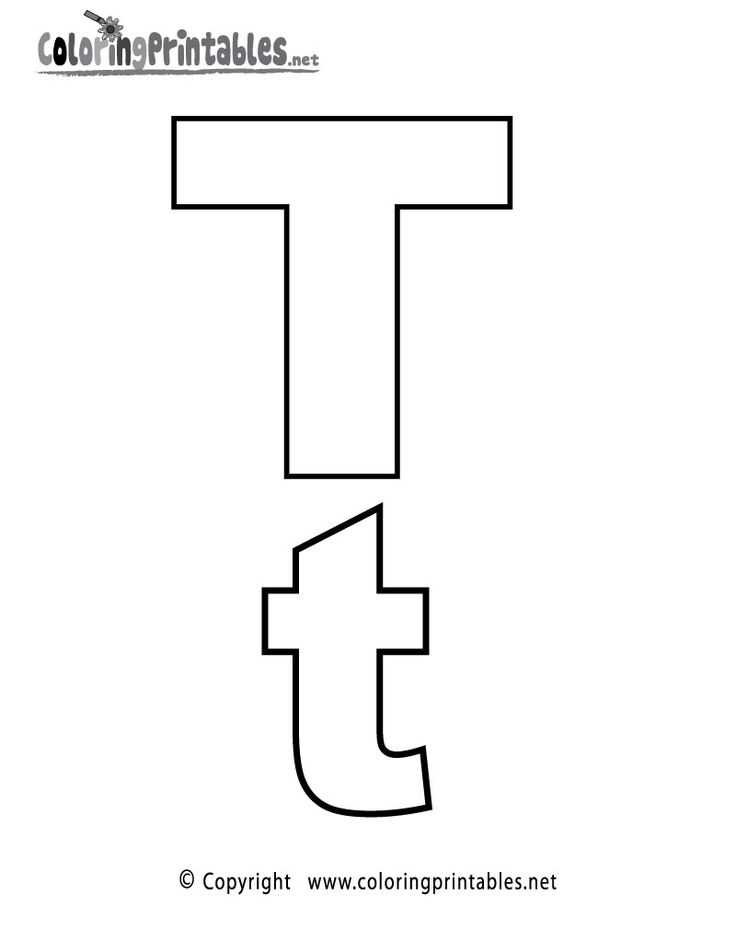 letter t printable template