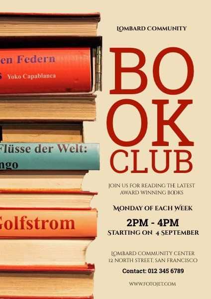 book club letter template