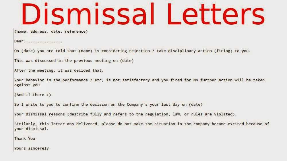 sosr dismissal letter template