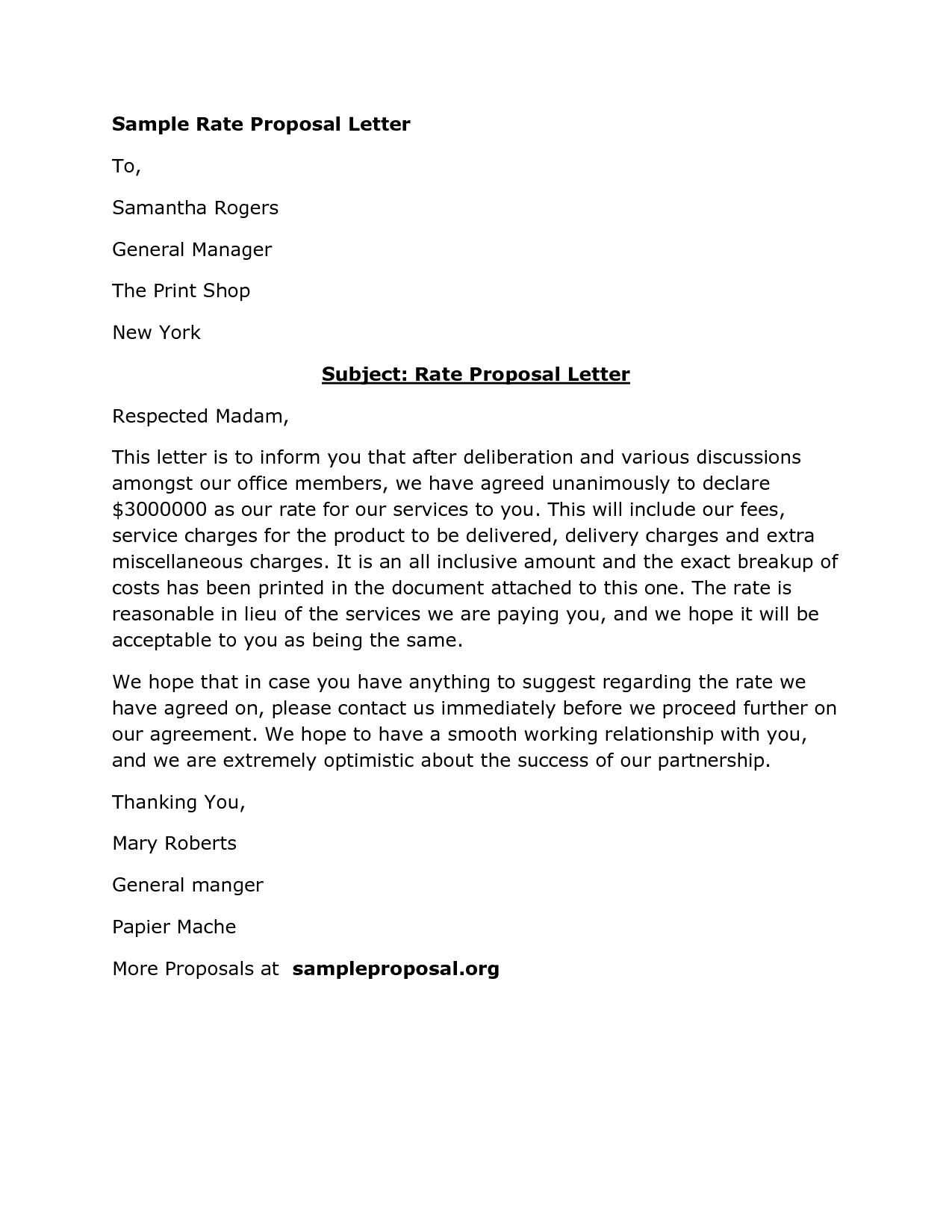 business proposal rejection letter template