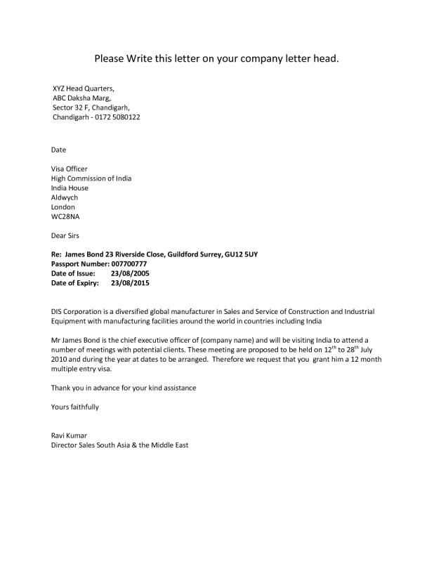 commissioning letter template