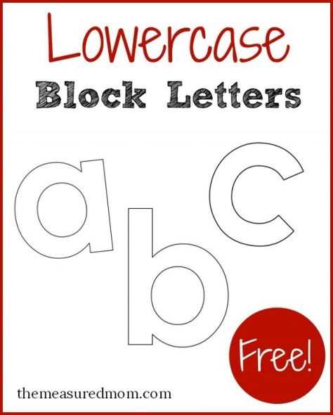 block letter a template